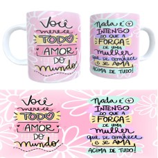 C15-Caneca "Mulher" 325ml (plástico polímero resistente)