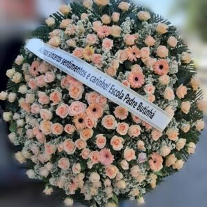 Coroa de Flores Tons Chás (Tam: 1,70)