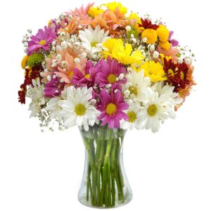 Arranjo no Vaso G com Flores Campestres