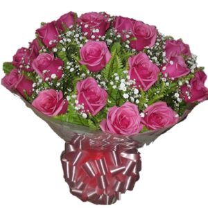 Buquê com 12 Rosas Pink
