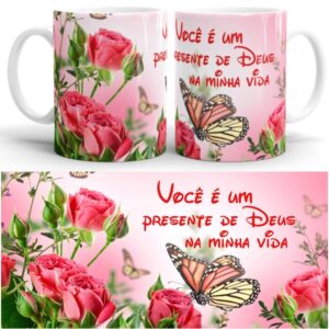 Caneca "Você é um presente de Deus na minha vida"