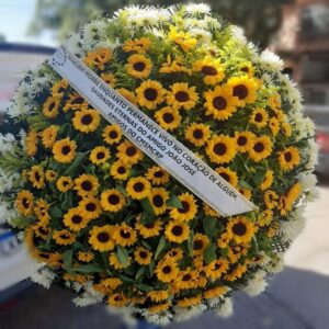 Coroa de Flores com Girassóis (Tam:1,60)