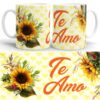 Caneca Girassol "Te Amo"