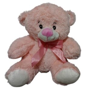 Urso Pelúcia Rosa 25cm